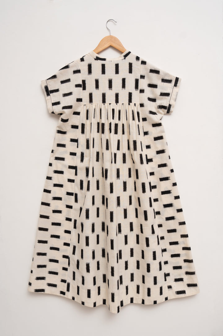 Black & White Double Ikat Dress