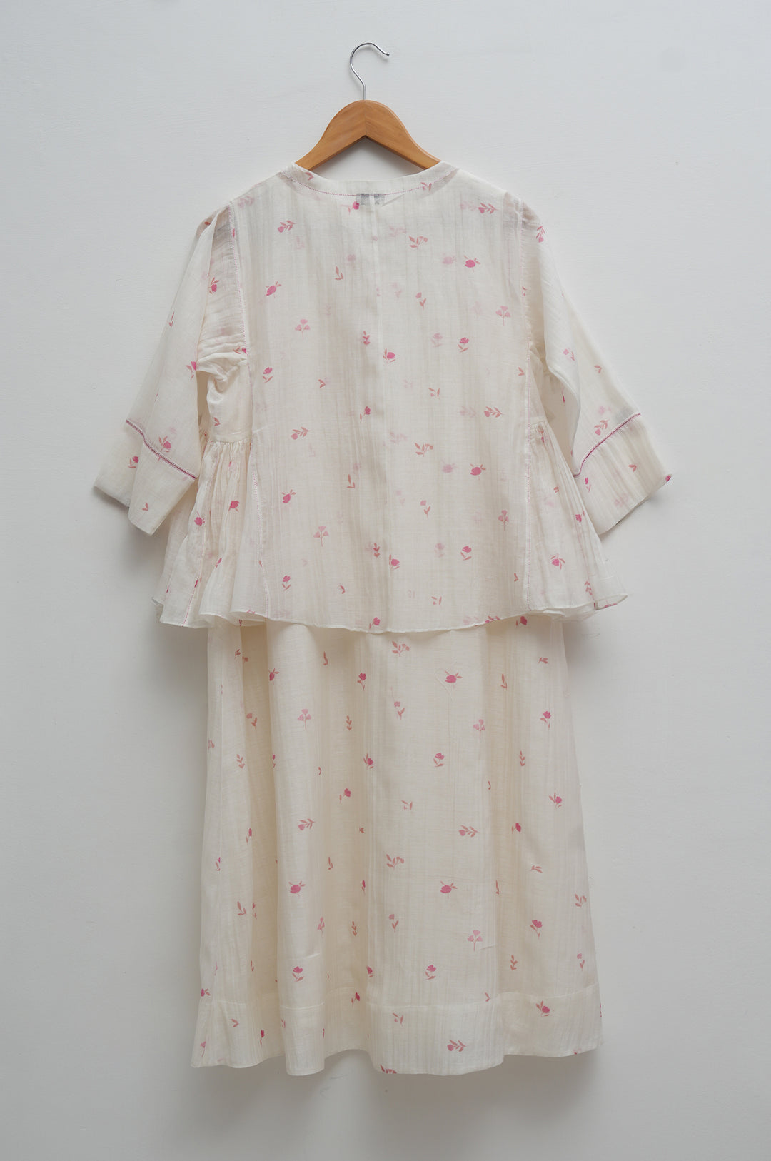 Blush Bloom Printed Chanderi Kediyo Set