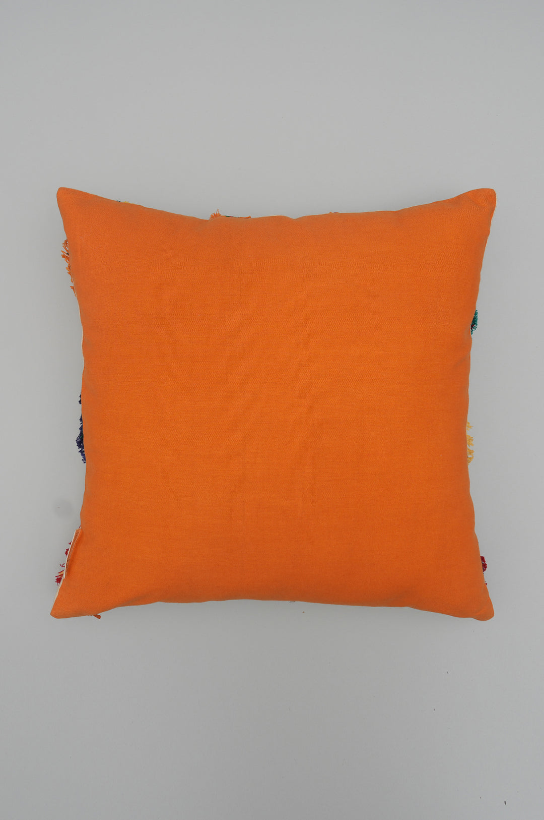 Rainbow Feathers Embroidered Cushion Cover