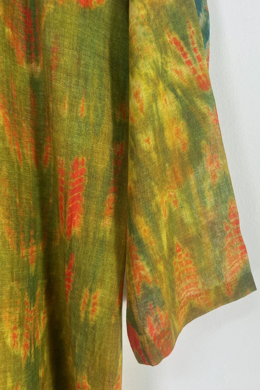 Green Cotton Printed Tunic