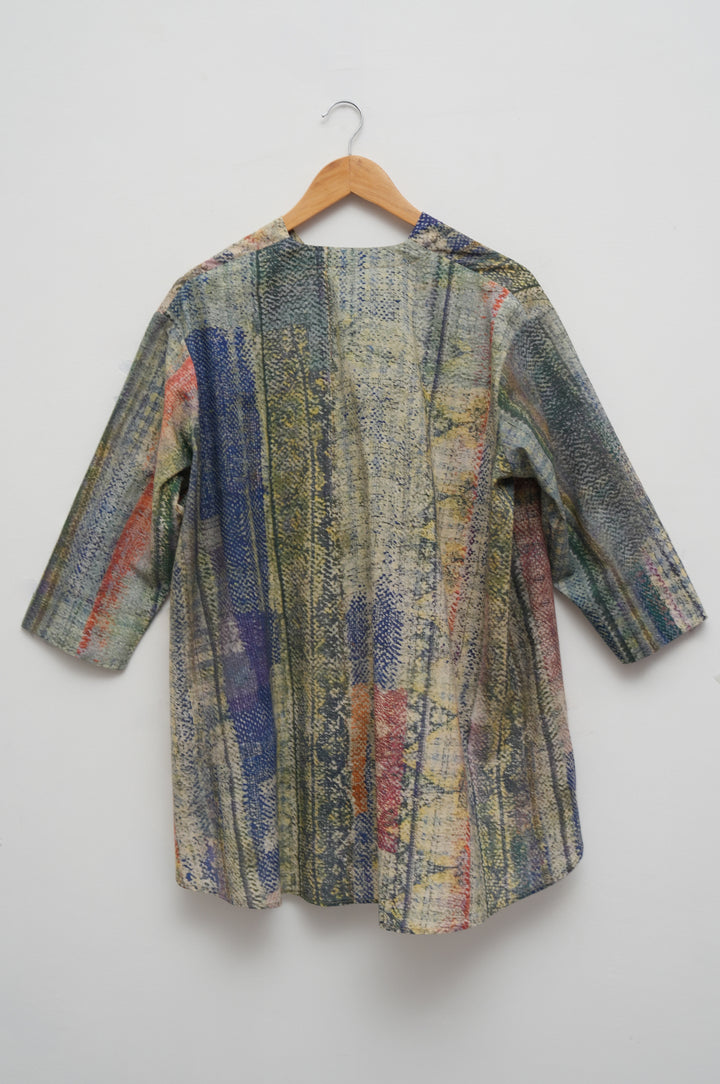 Abstract Print Cotton Shirt