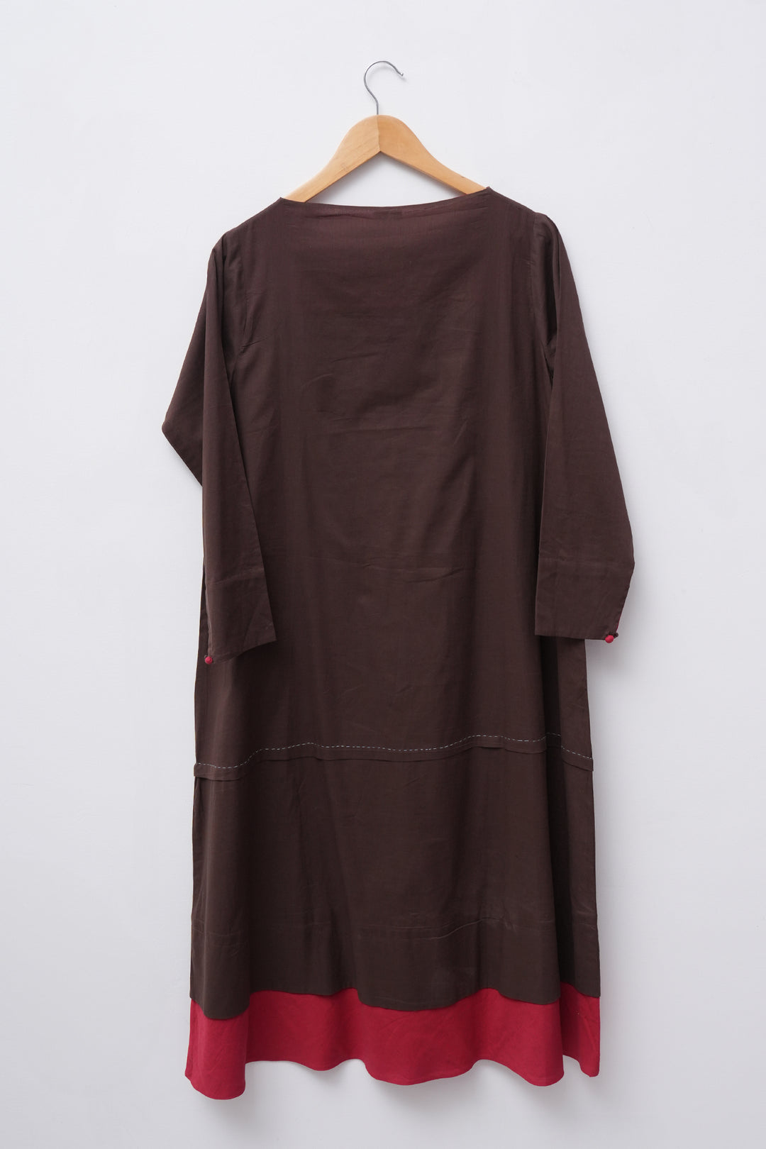 Brown Cotton Dress