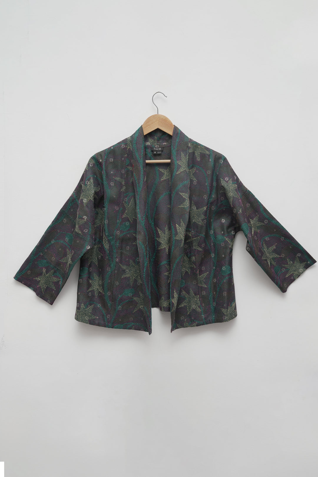 Multicolor Silk Kantha Overlay