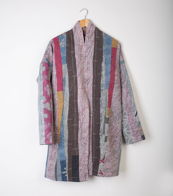 Multi Color Vintage Cotton Kantha Jacket