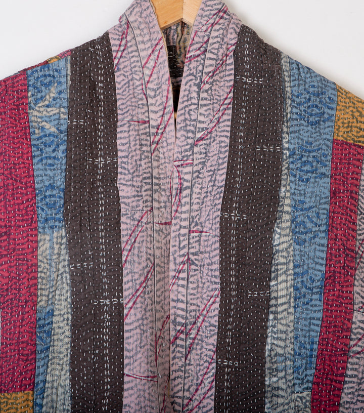 Multi Color Vintage Cotton Kantha Jacket