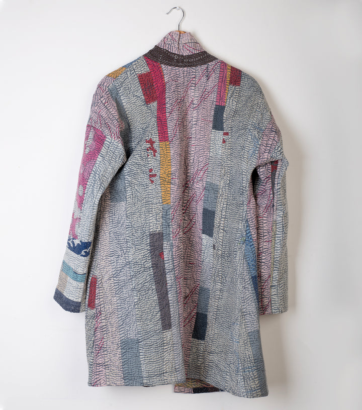 Multi Color Vintage Cotton Kantha Jacket