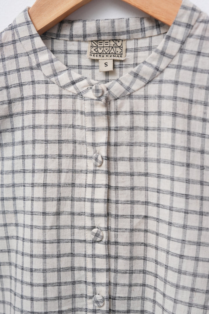 White Woven Cotton Shirt