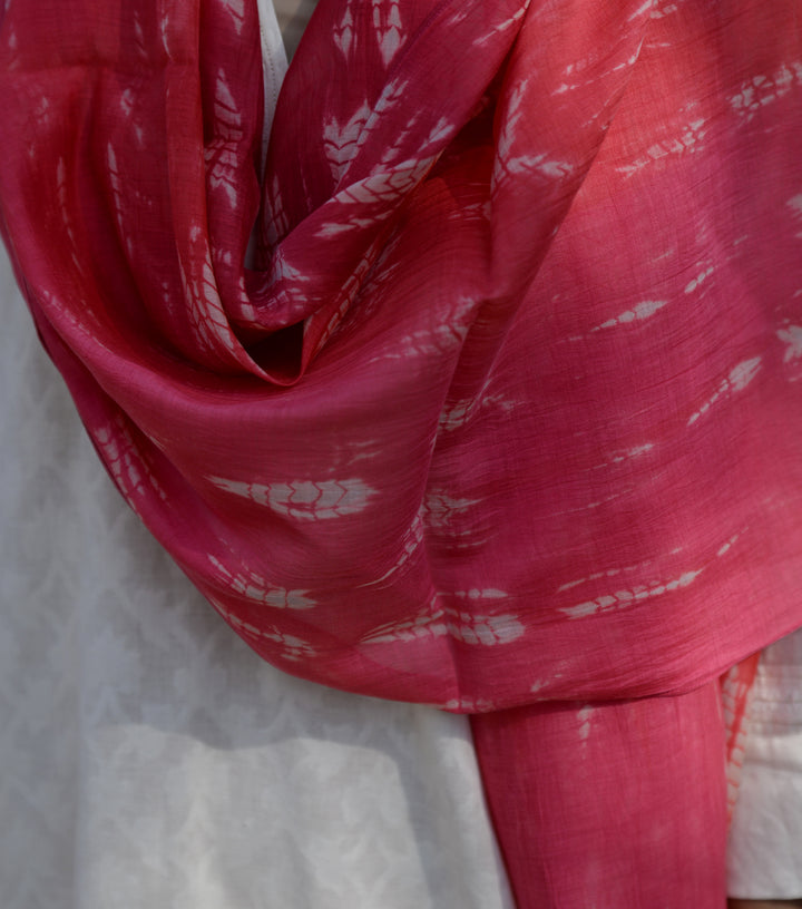 Dual Tone Shibori Dupatta