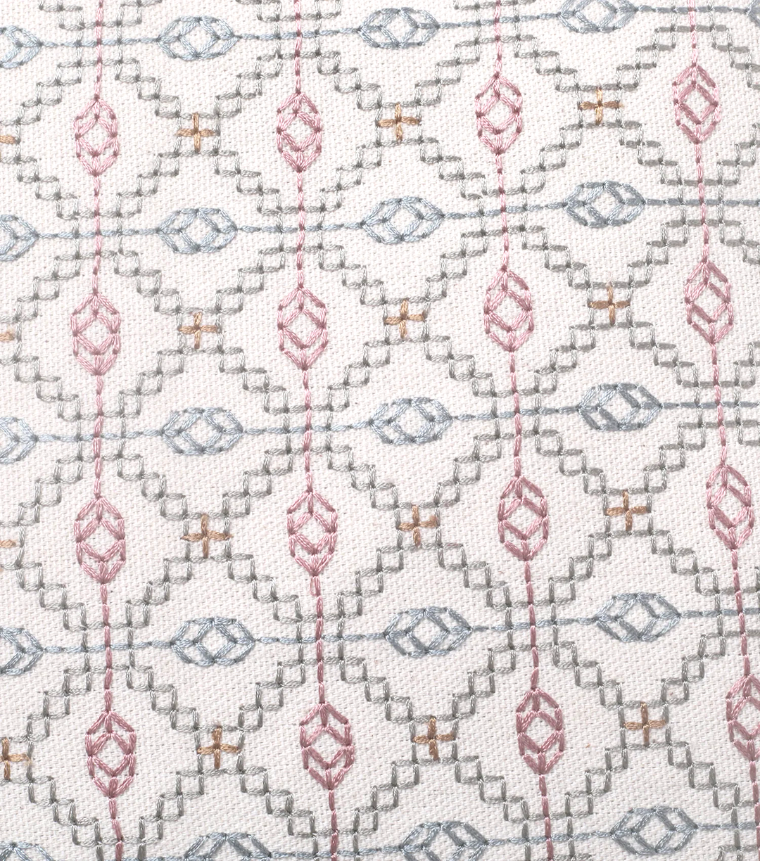 Natural vintage embroidery Cushion Cover