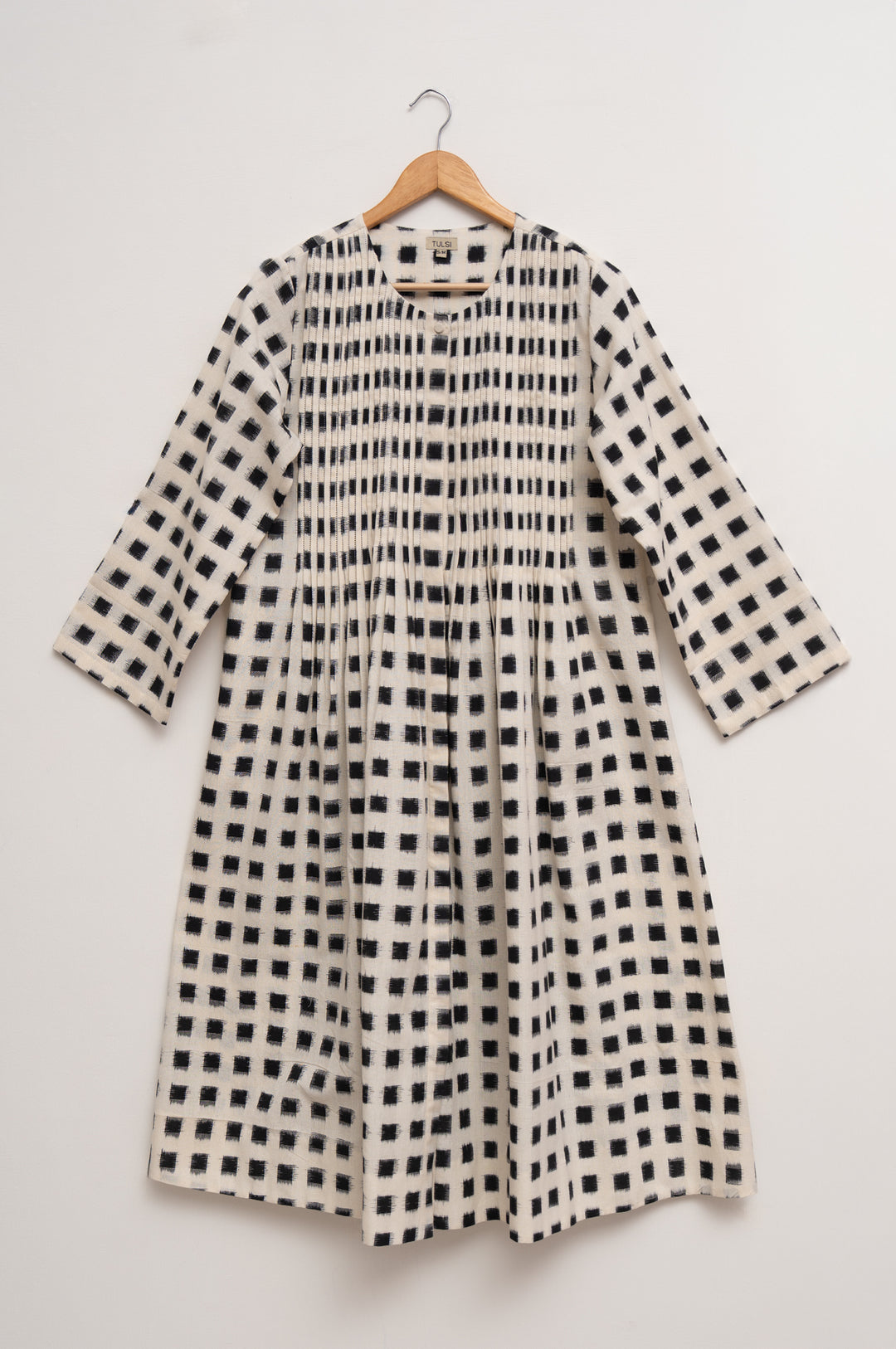 Black & White Double Ikat Dress