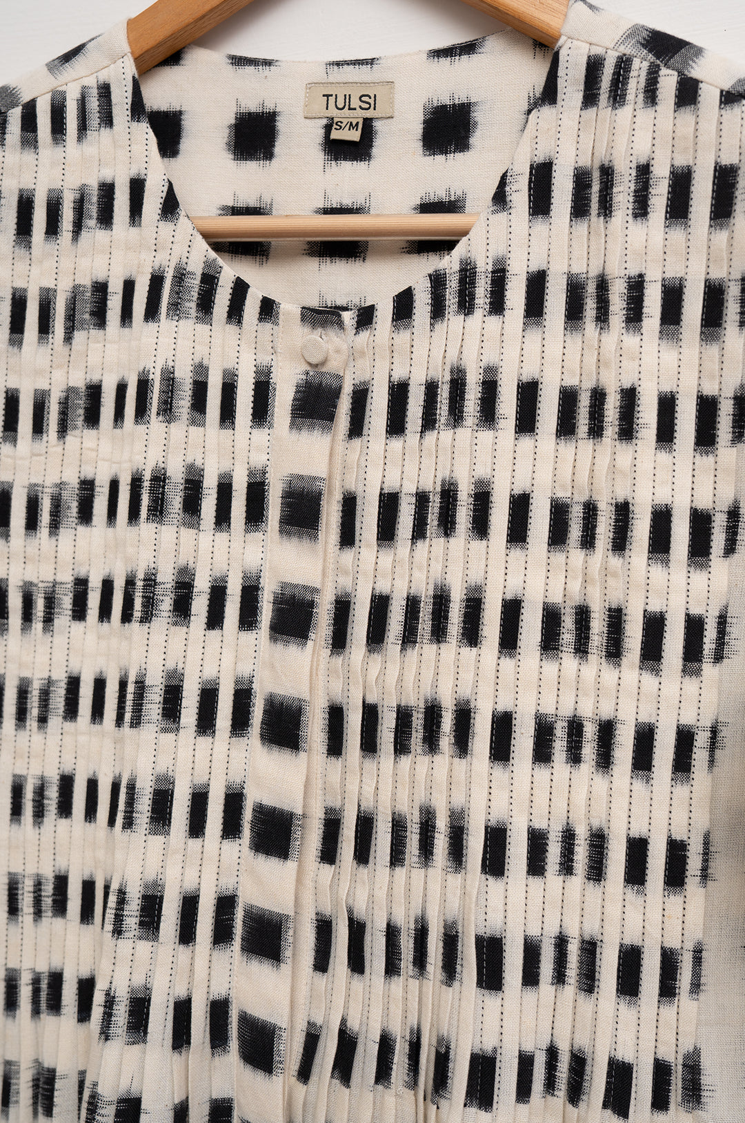 Black & White Double Ikat Dress