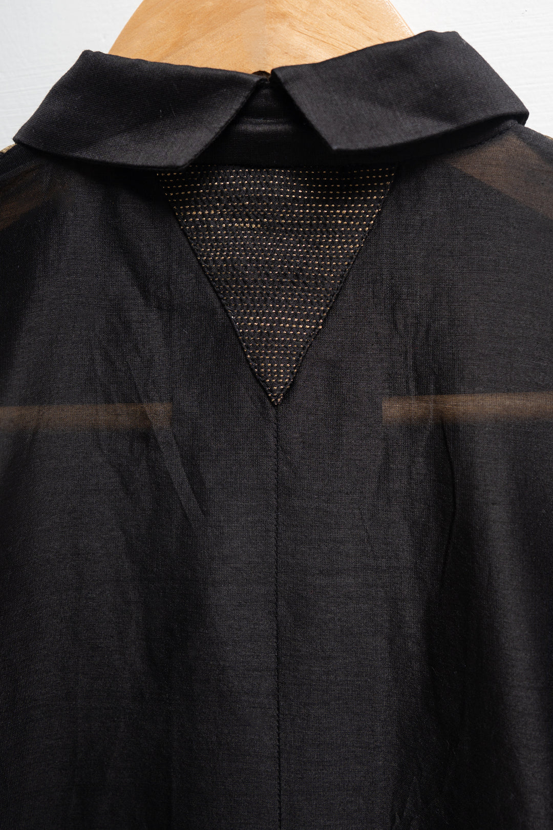 Origami Black Pleated Shirt Set