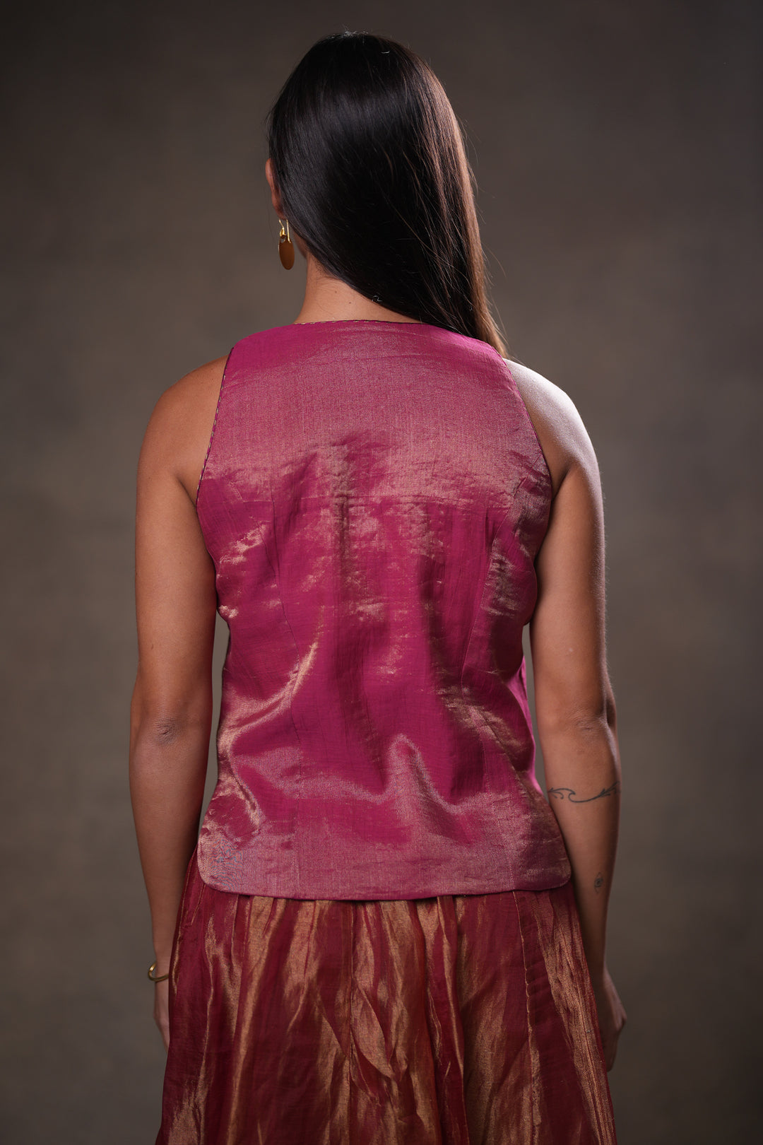 Magenta Tissue Blouse