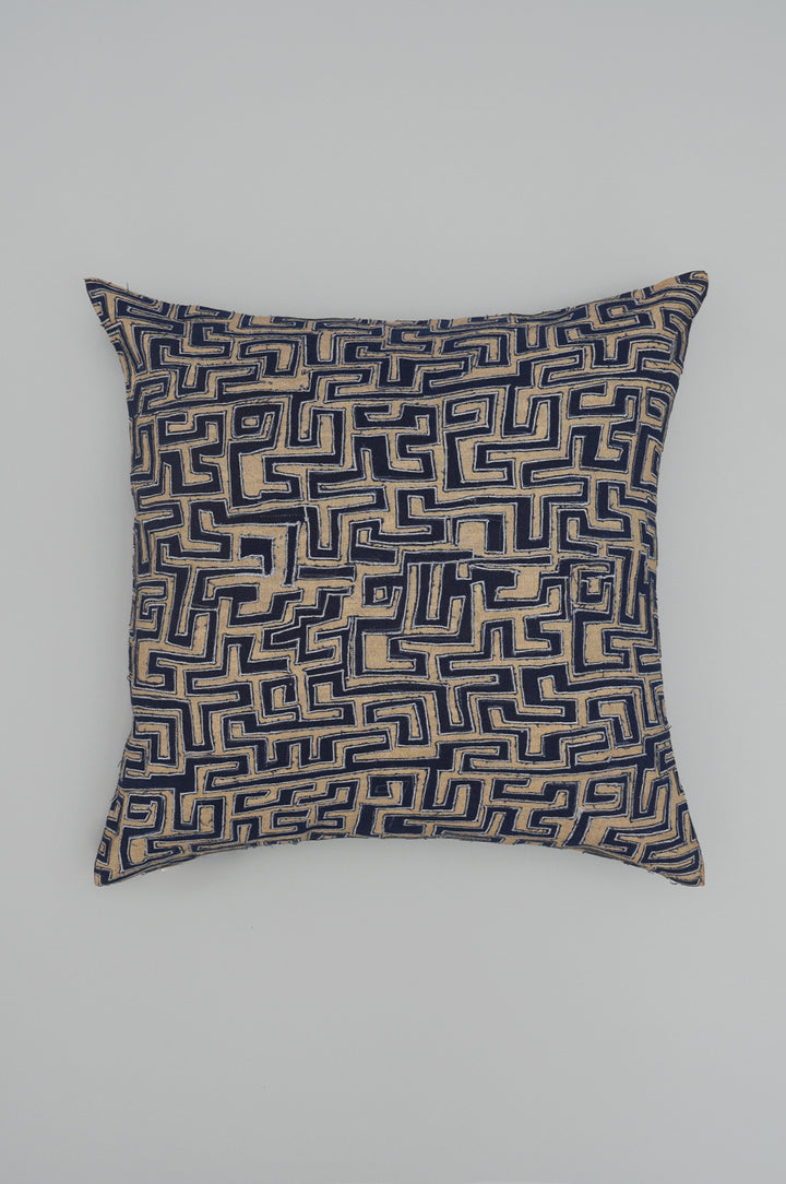 Maze Embroidered Cushion Cover