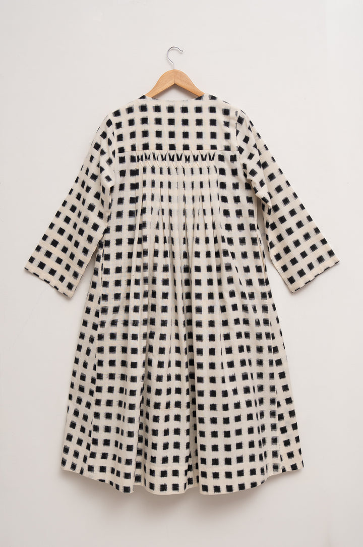 Black & White Double Ikat Dress