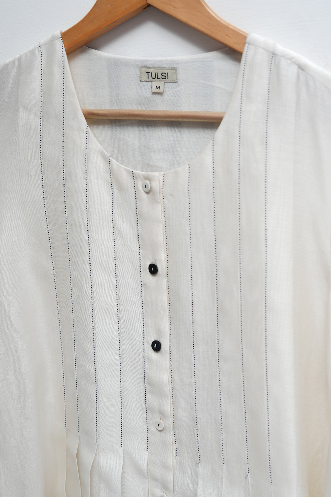Origami Natural Pleated Dress