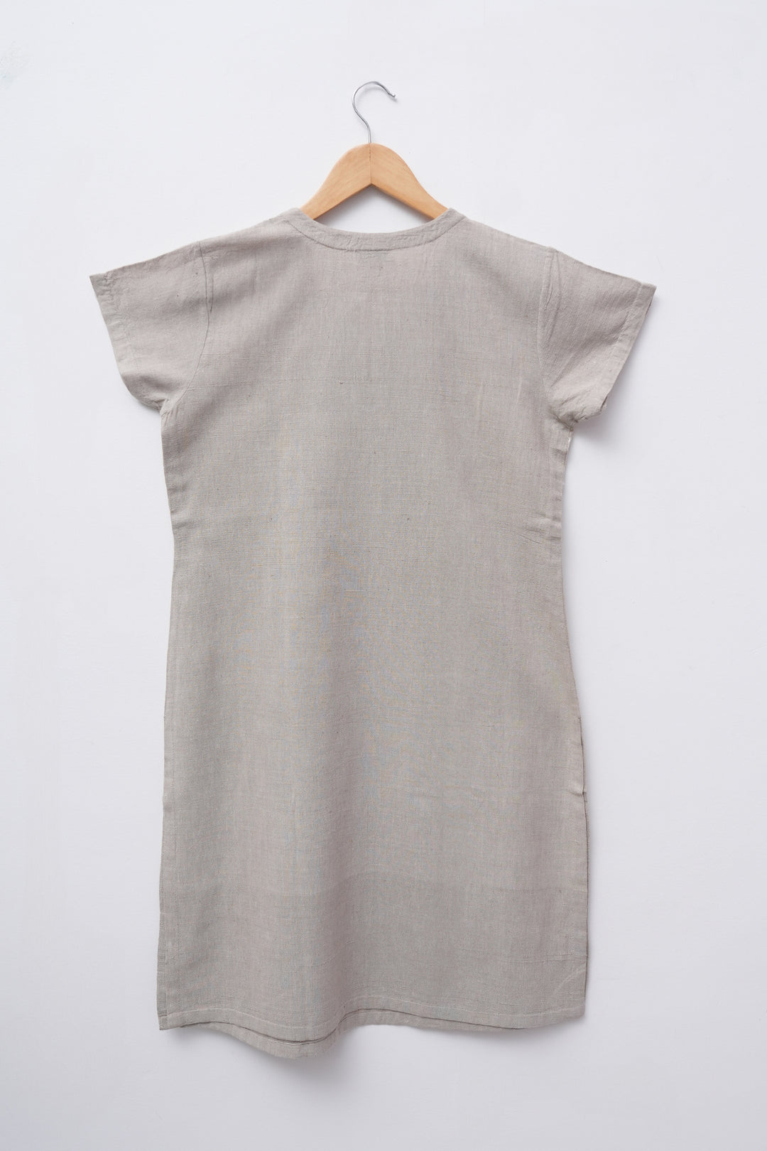 Beige khadi kurta