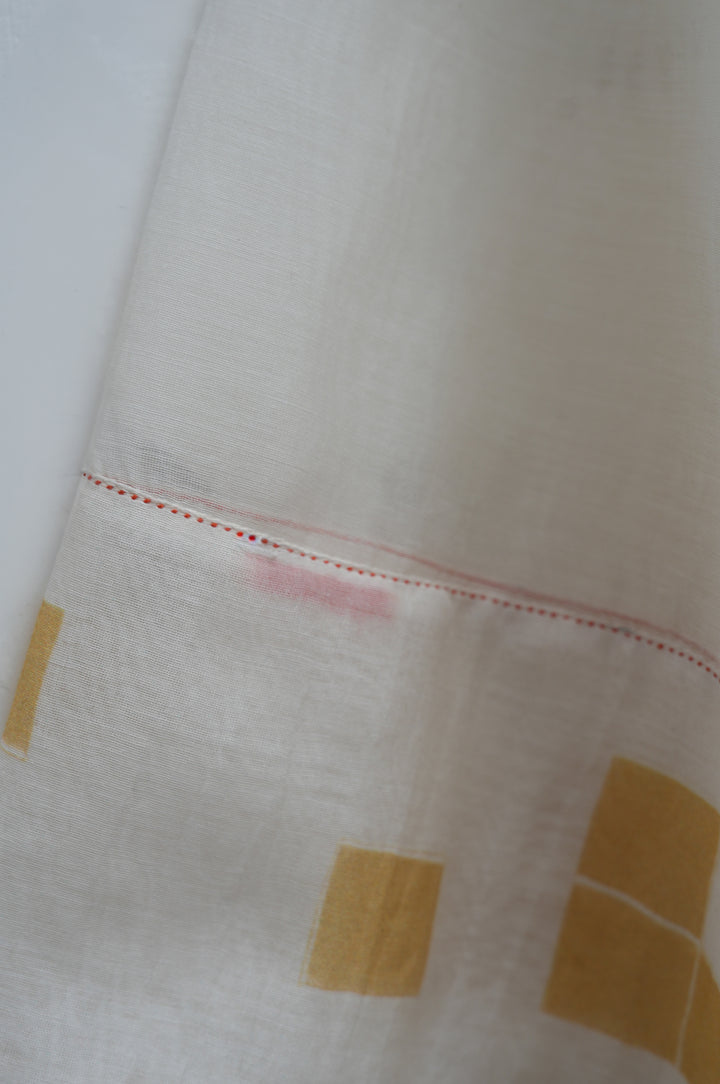 Pixel Print Chanderi Dress