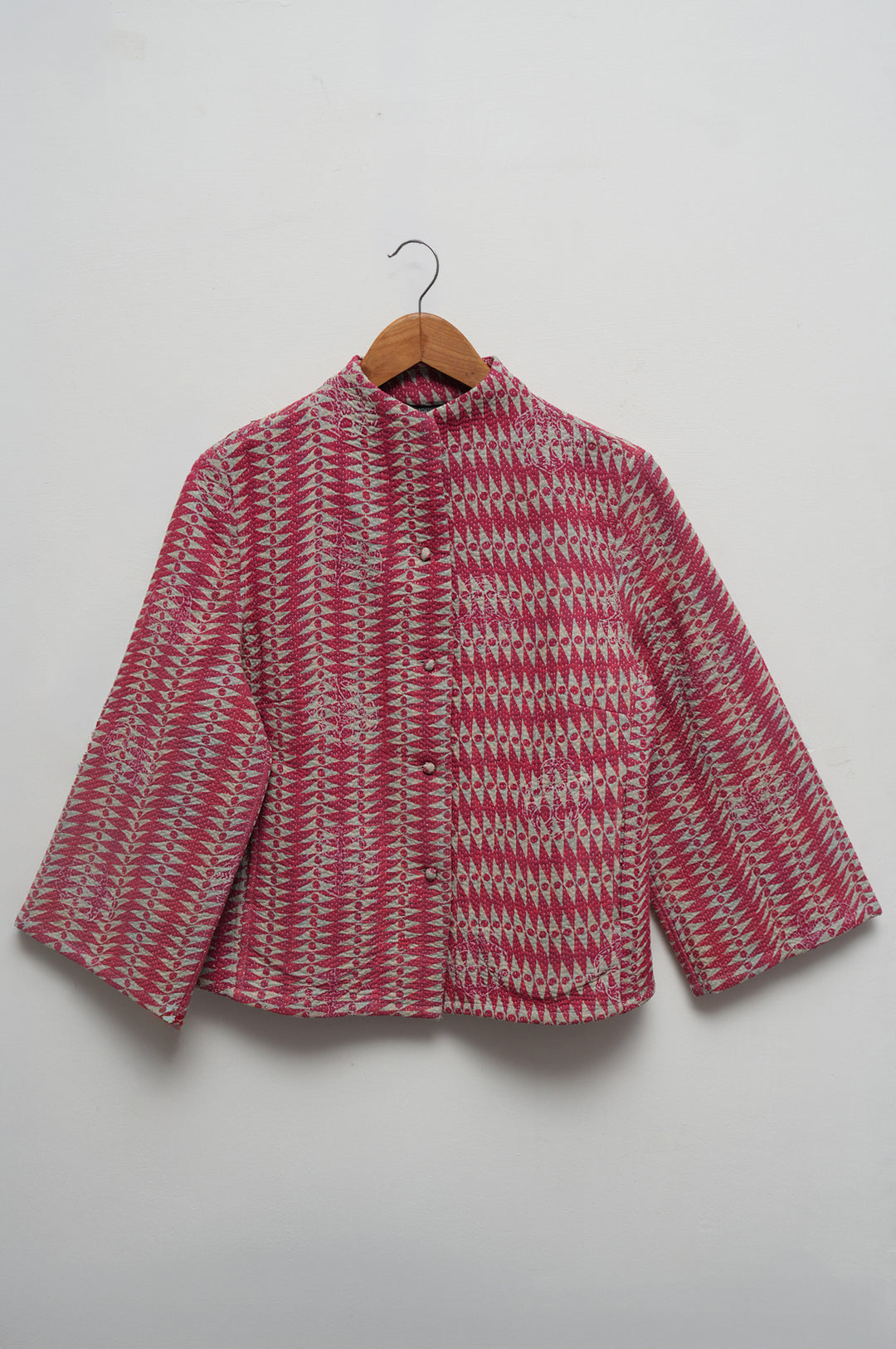 Red Dune Cotton Kantha Jacket