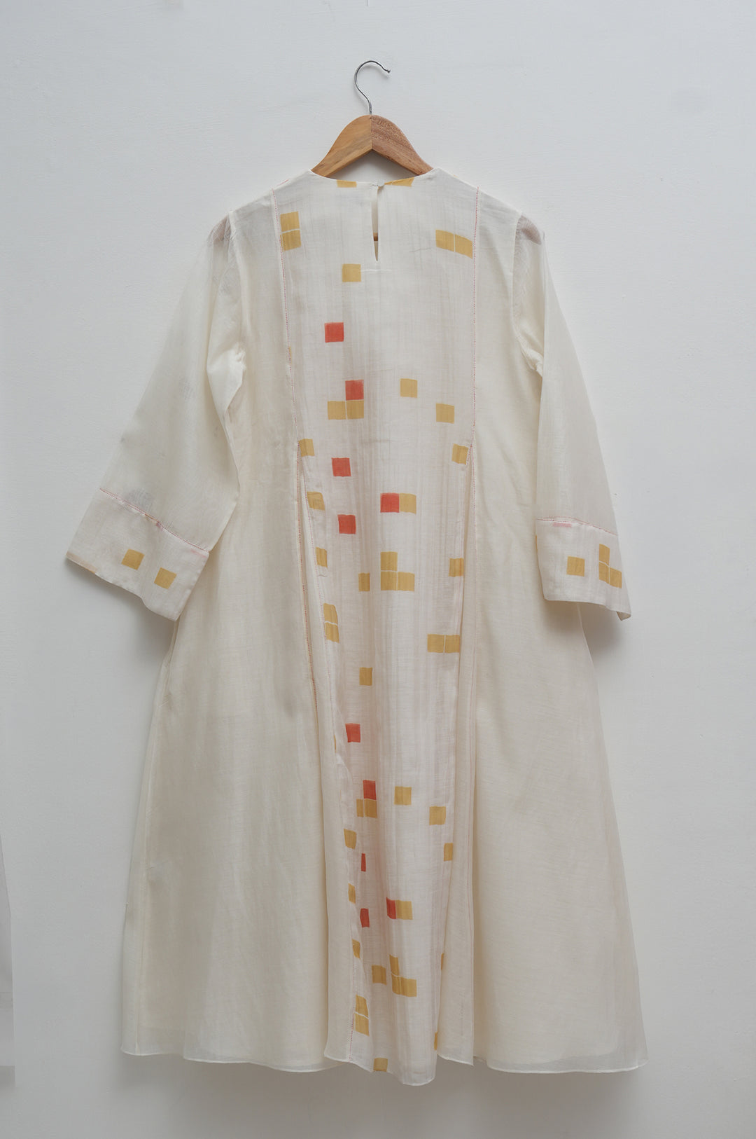 Pixel Print Chanderi Dress
