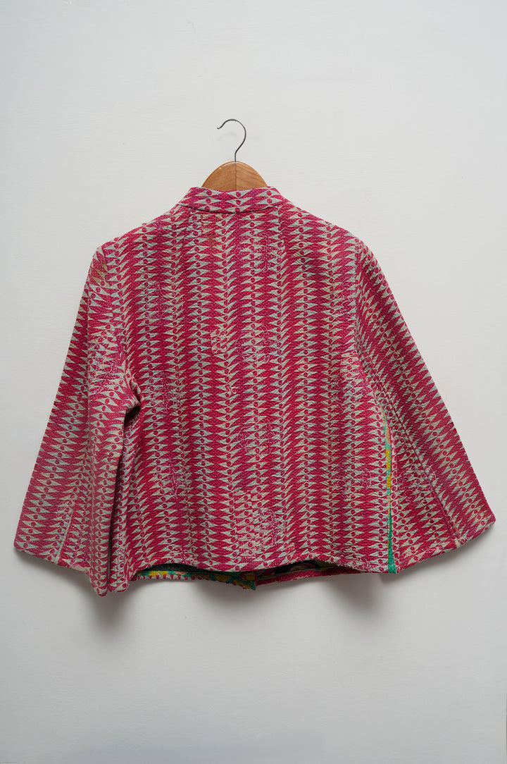 Red Dune Cotton Kantha Jacket