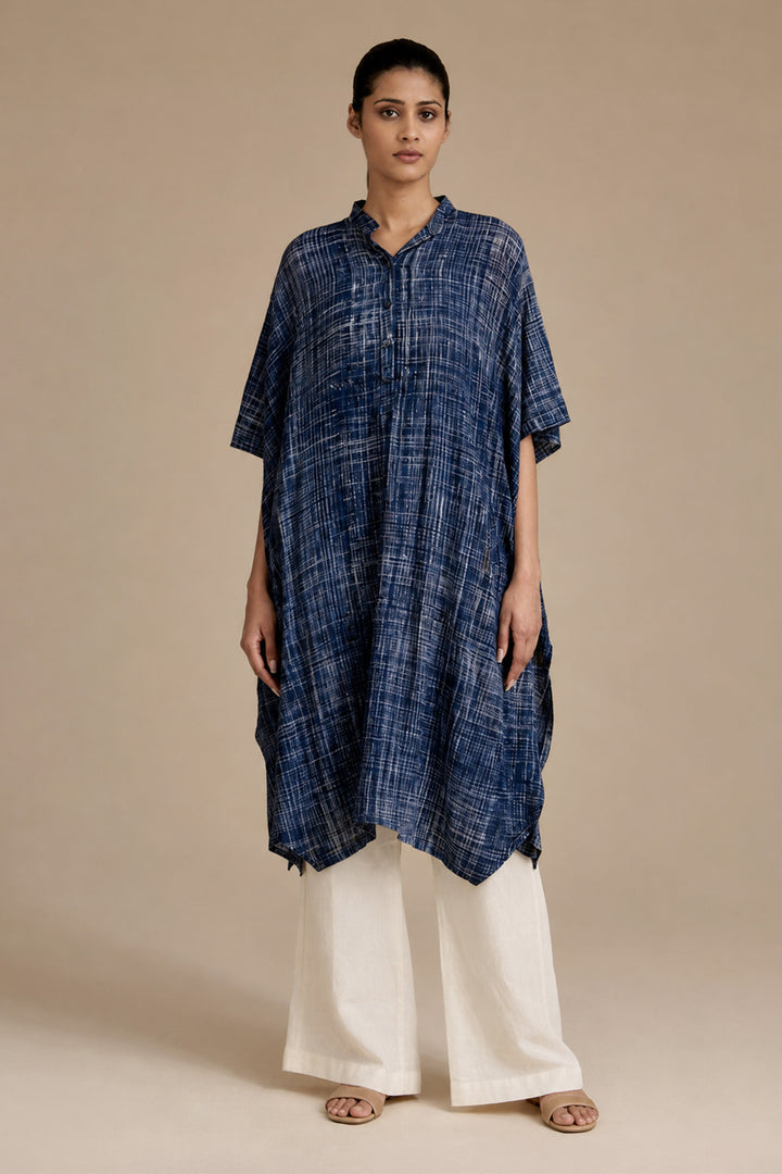 Hand Painted Pure Cotton Draped Tunic