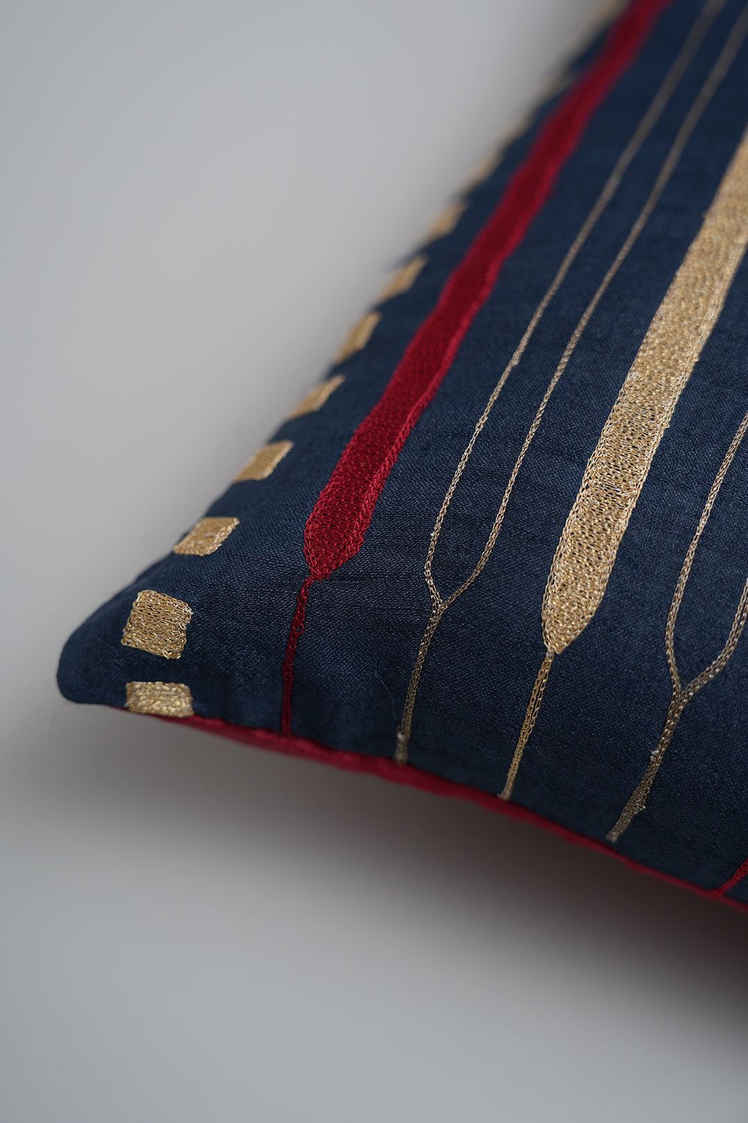 Multi Color Embroidered Cushion Cover