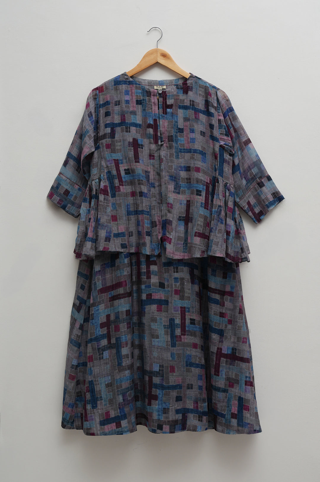 Mosaic Printed Chanderi Kediyo Set