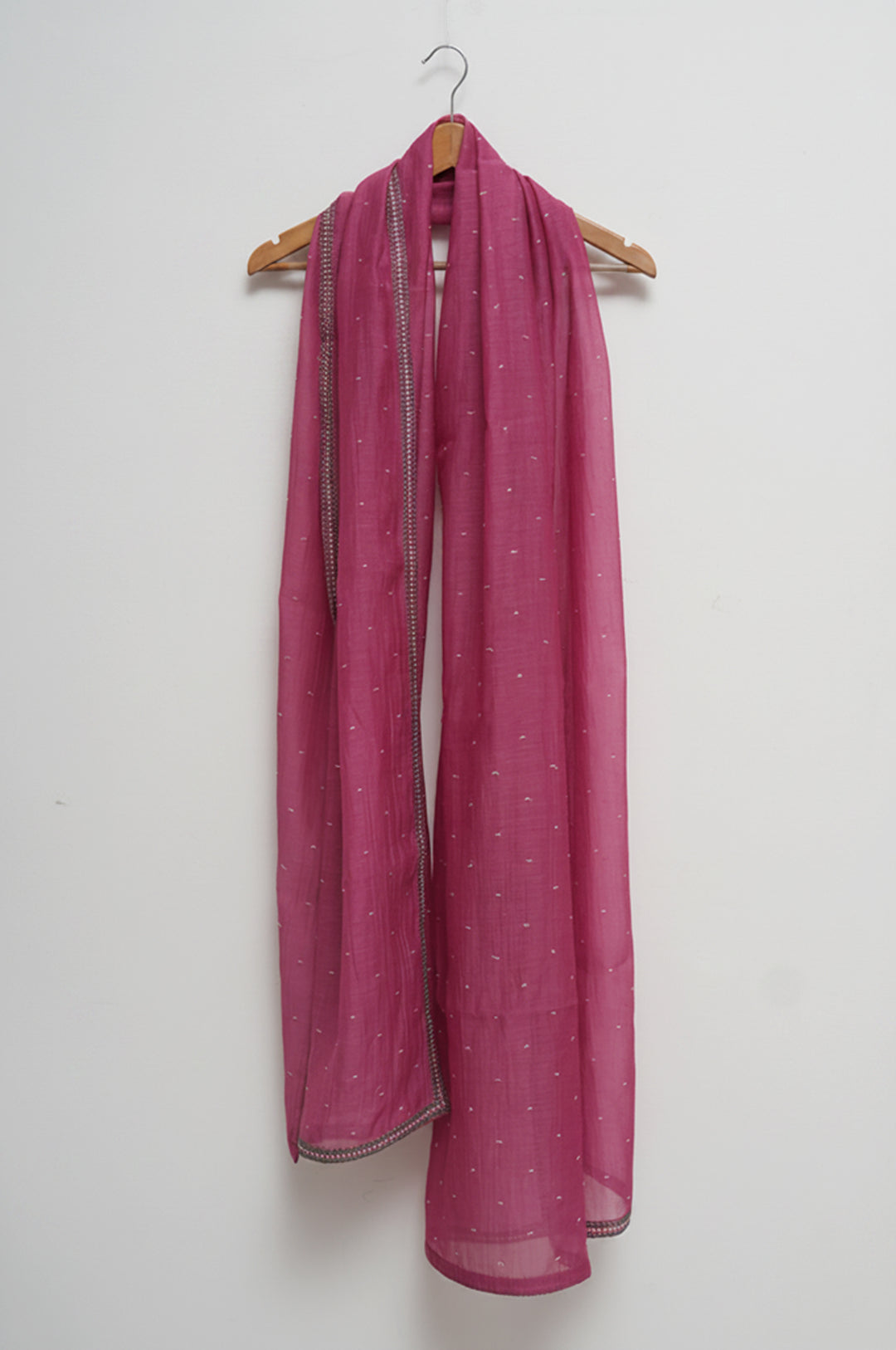 Off-white and Rose Embroidered Kurta Set
