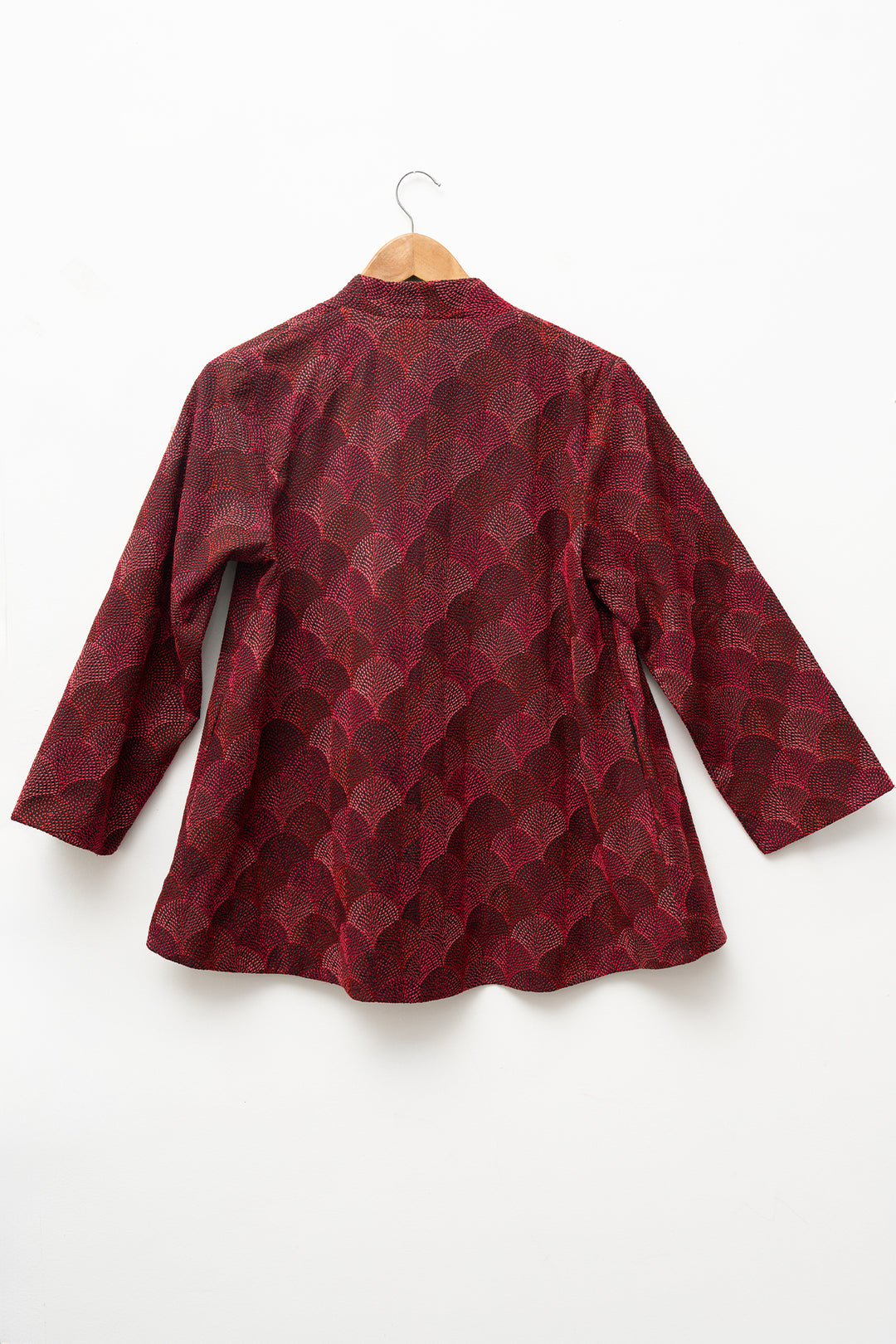 Maroon Embroidered Jacket