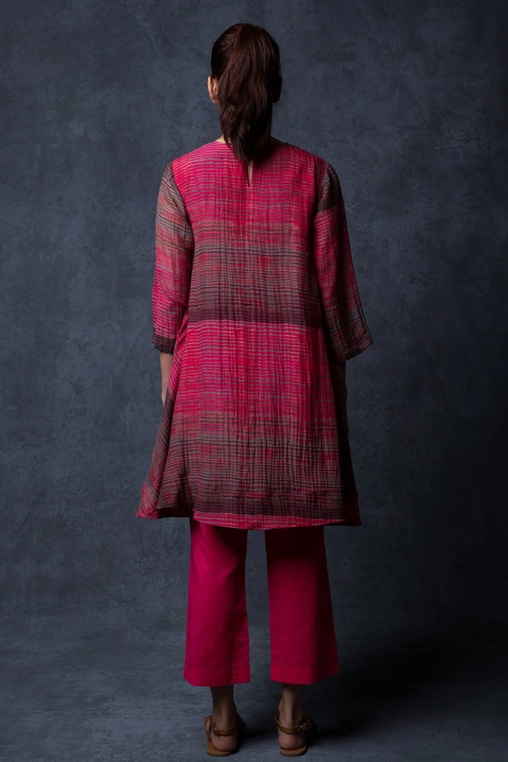 pink dual toned printed co-ord set