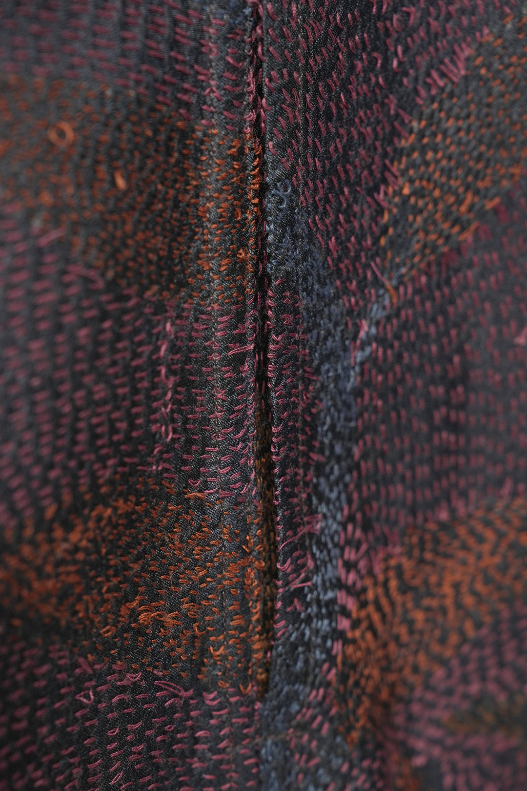 Multicolor Silk Kantha Overlay