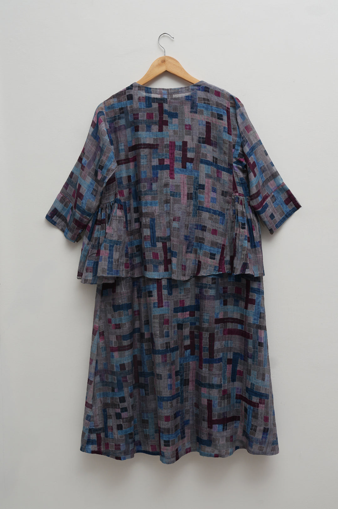 Mosaic Printed Chanderi Kediyo Set
