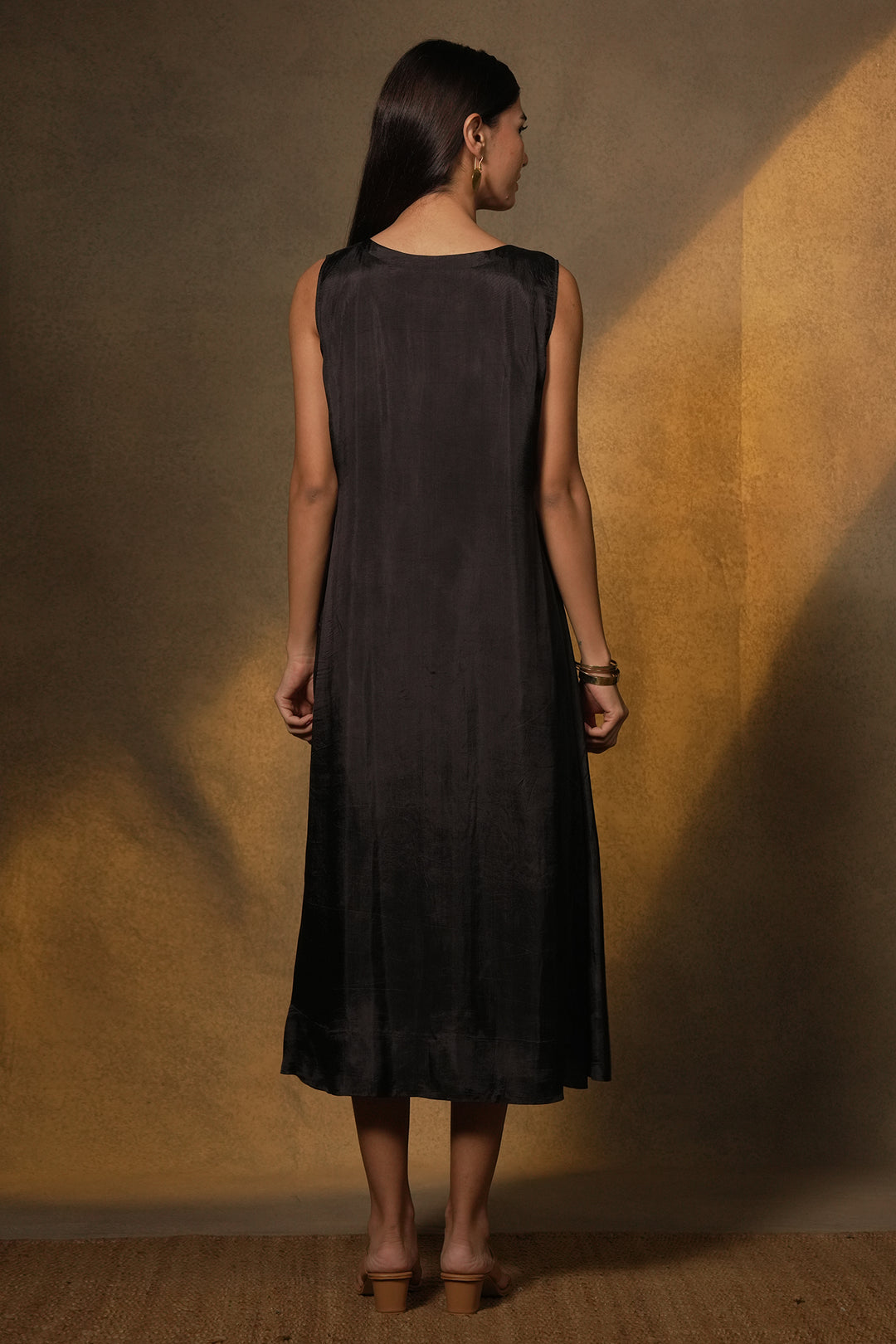 Black Silk Jacket with Slip