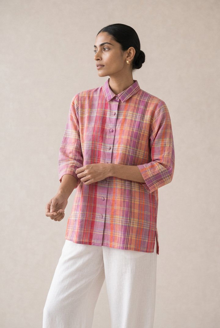 Woven Multicolour Cotton Shirt