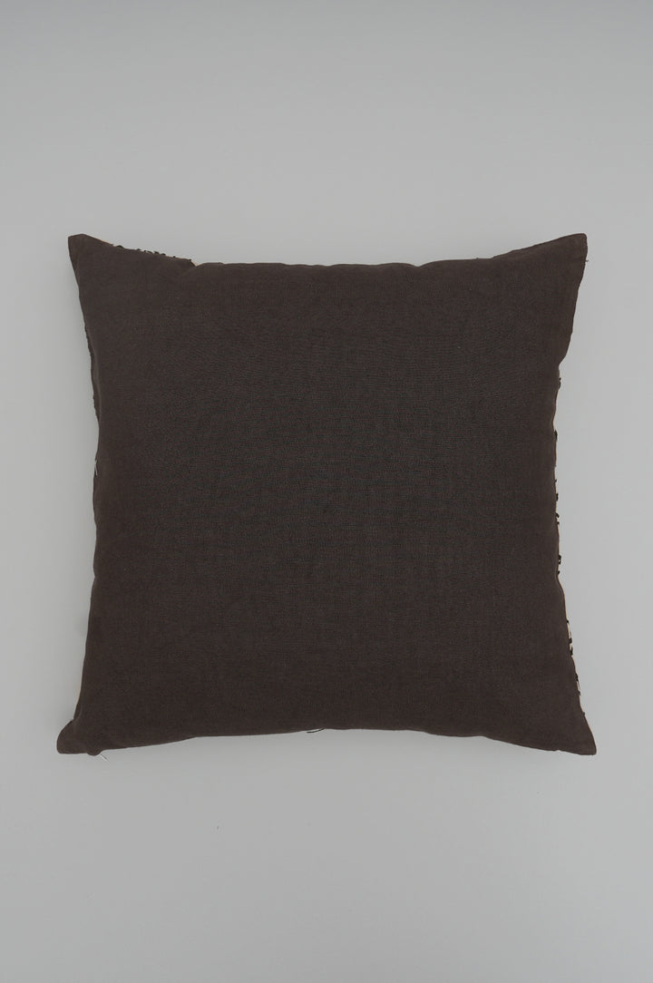 Abstract Loop Embroidered Cushion Cover