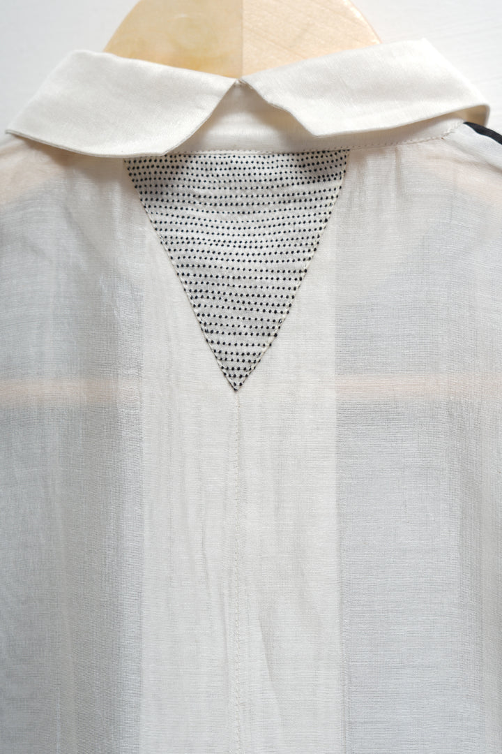 Origami Natural Black & White Shirt Set