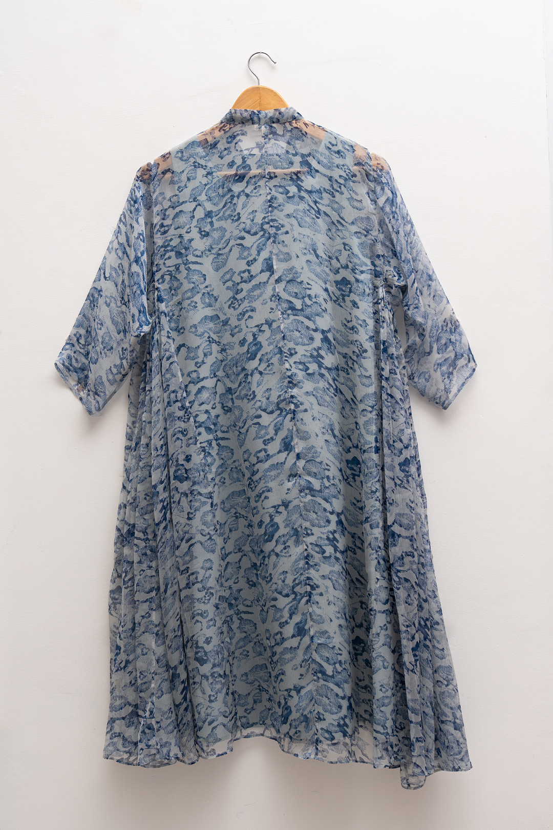 Grey Chiffon Choga with Slip