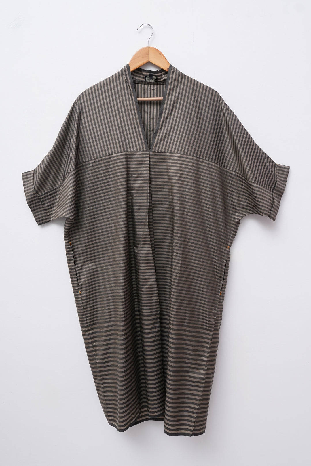 Grey Fine Silk Kaftan