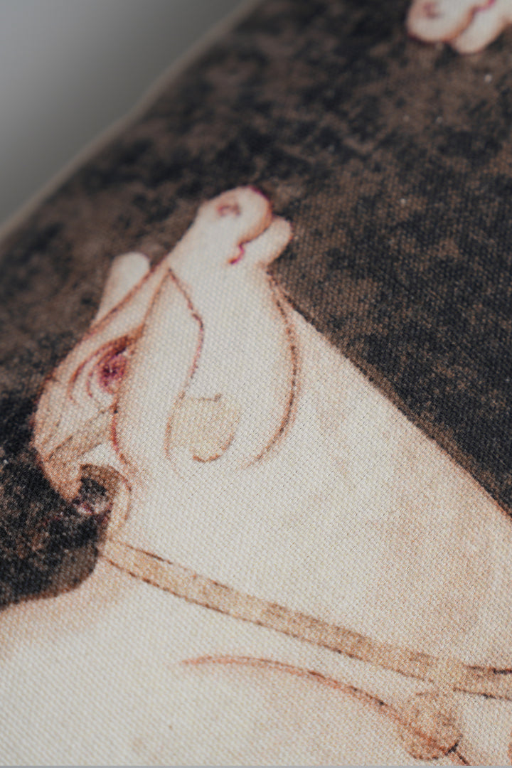 Cow Printed Cotton Cushion Cover