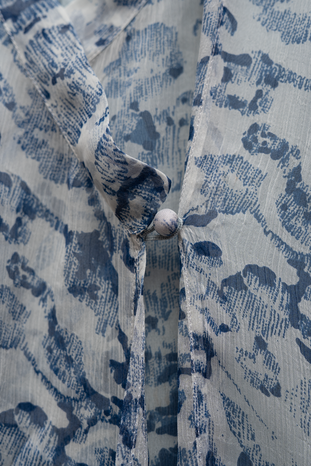 Grey Chiffon Choga with Slip