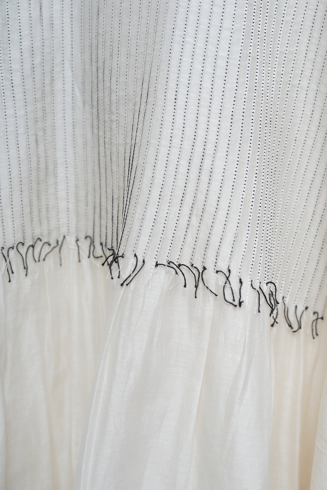 Origami Natural Pintuck Dress