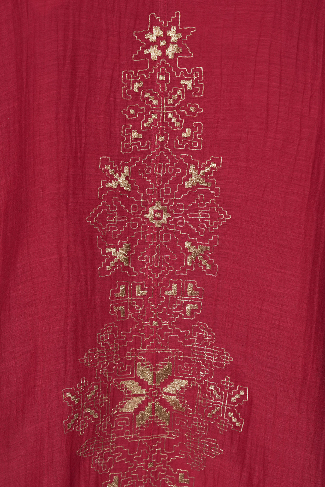 Hot Pink Embroidered Chanderi Choga
