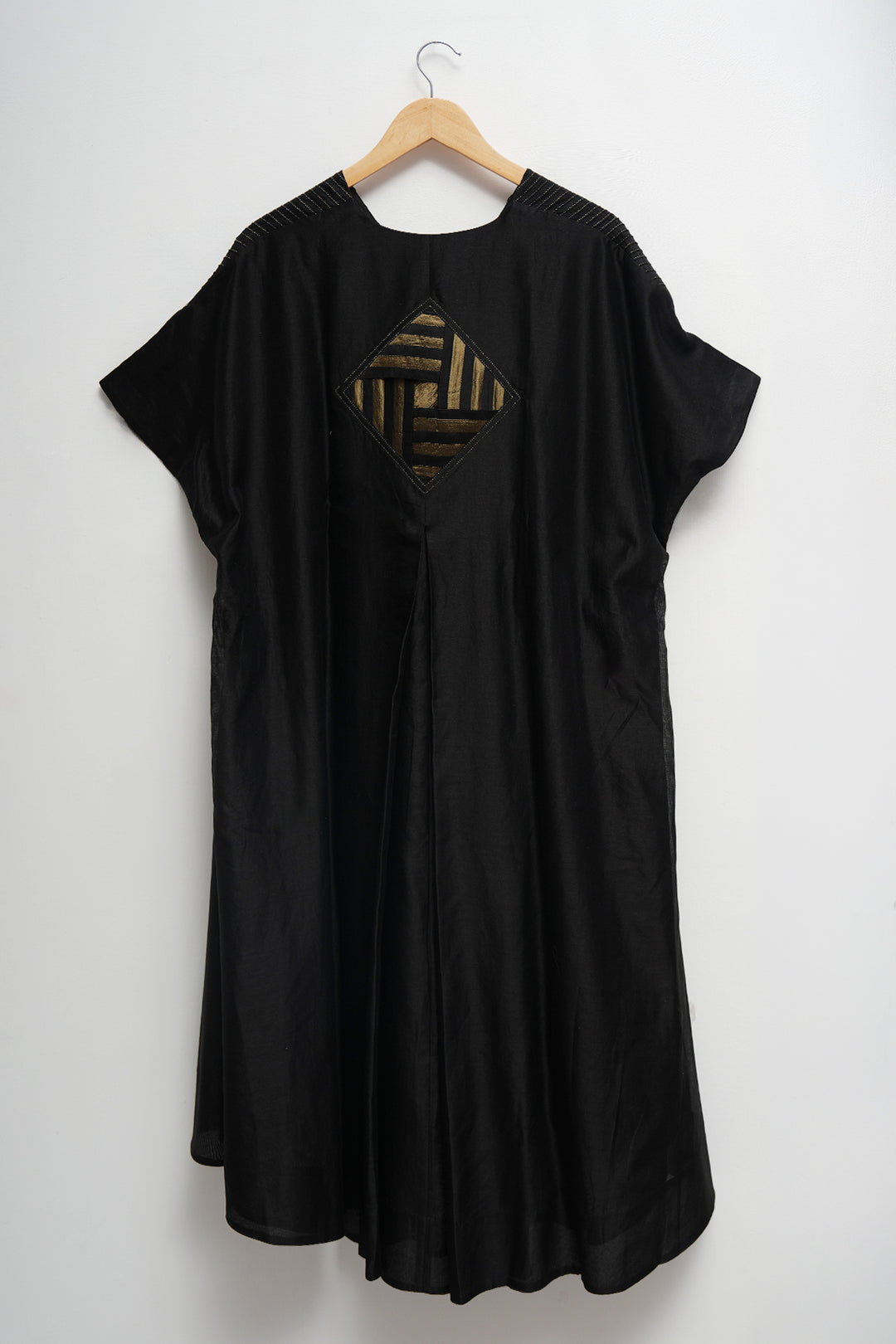 Noir Gold Pintuck Dress