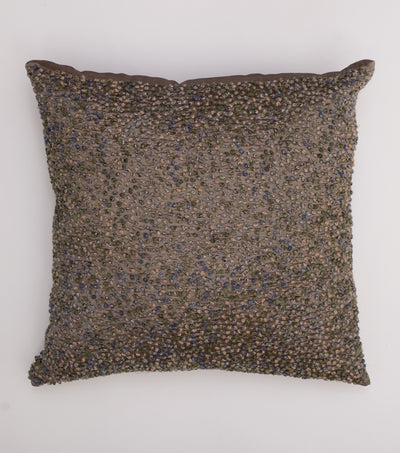 Multi Color French Knot Silk Cushion Cover