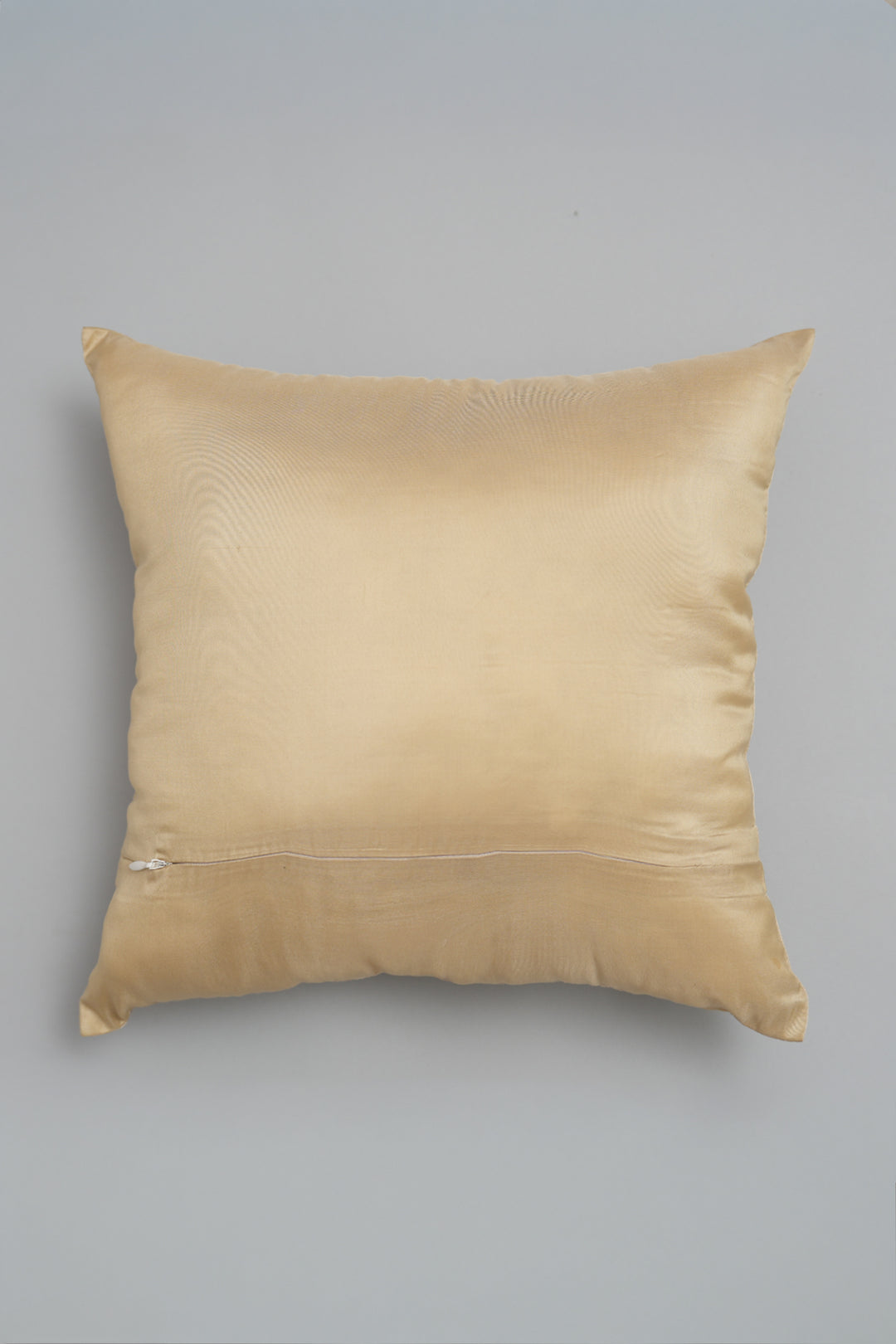 Natural Embroidered Cushion Cover
