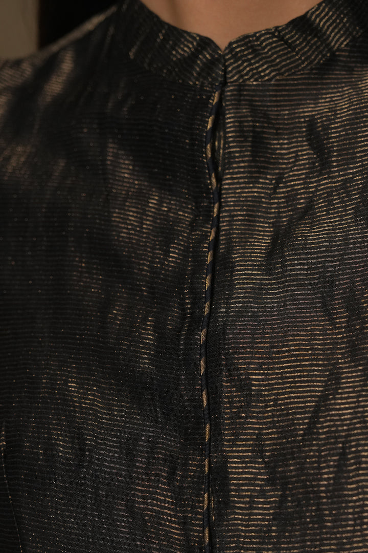 Navy Stripe Tissue Blouse