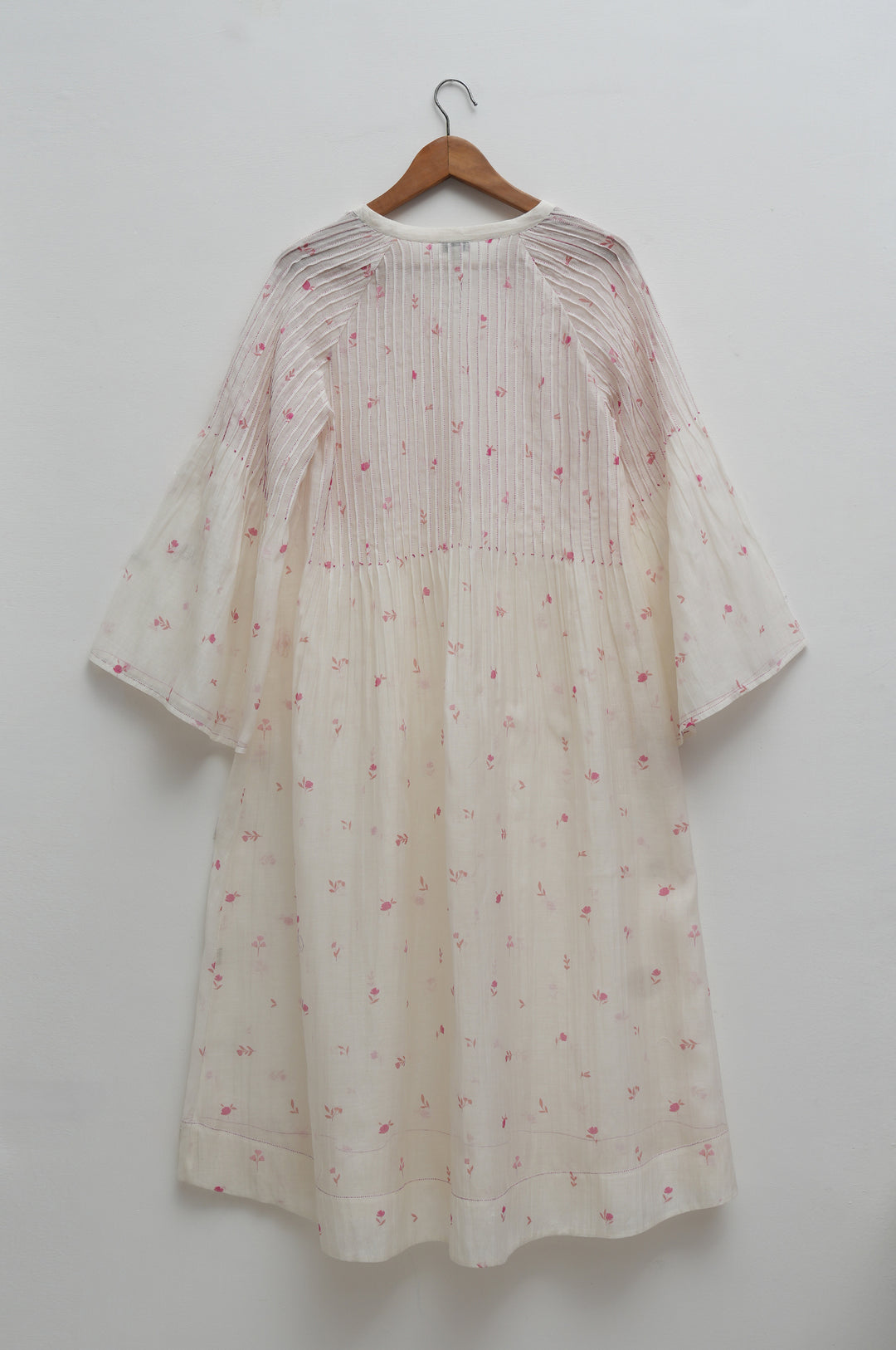 Blush Bloom Printed Chanderi Dress