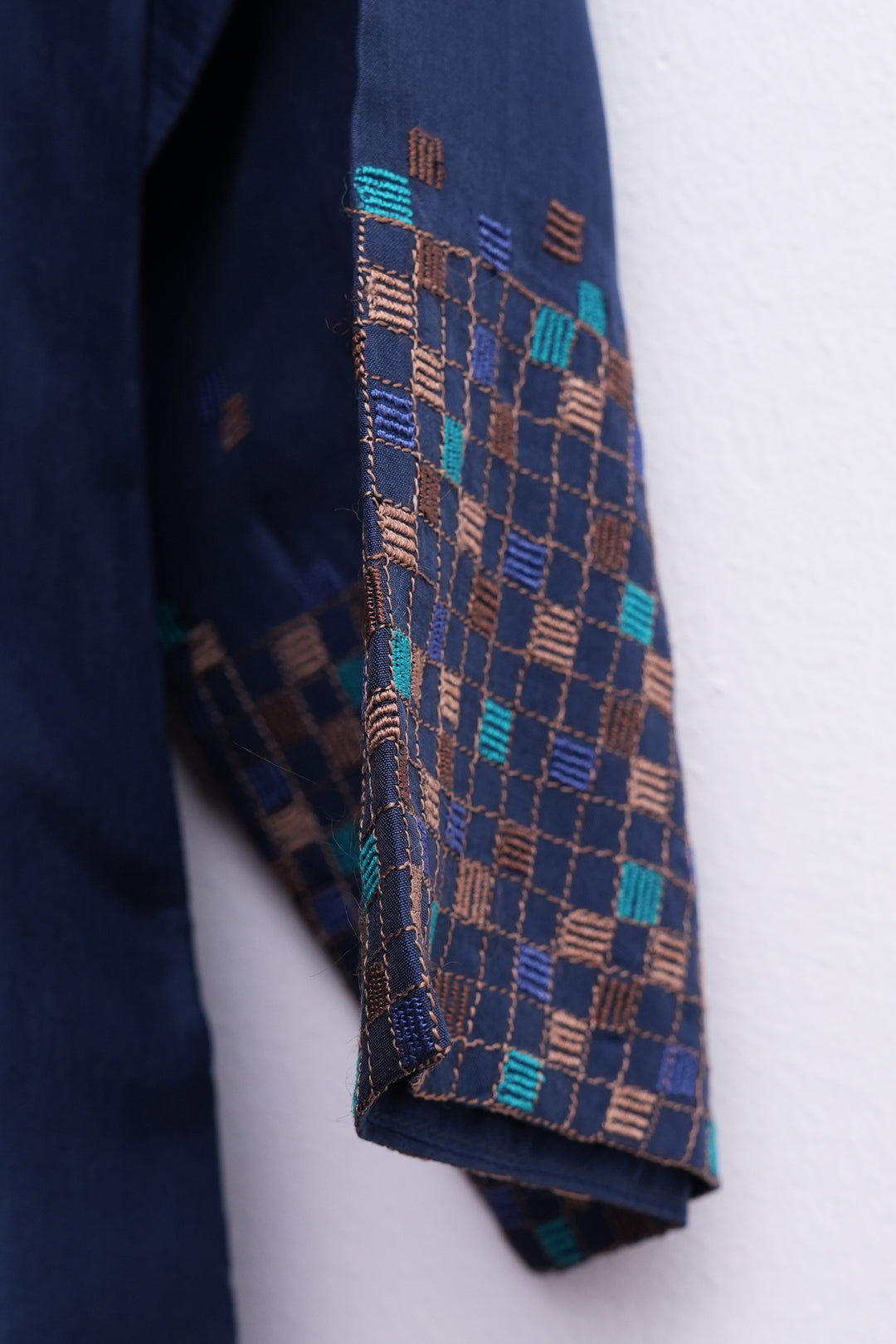 Blue Fine Silk Embroidered Kurta