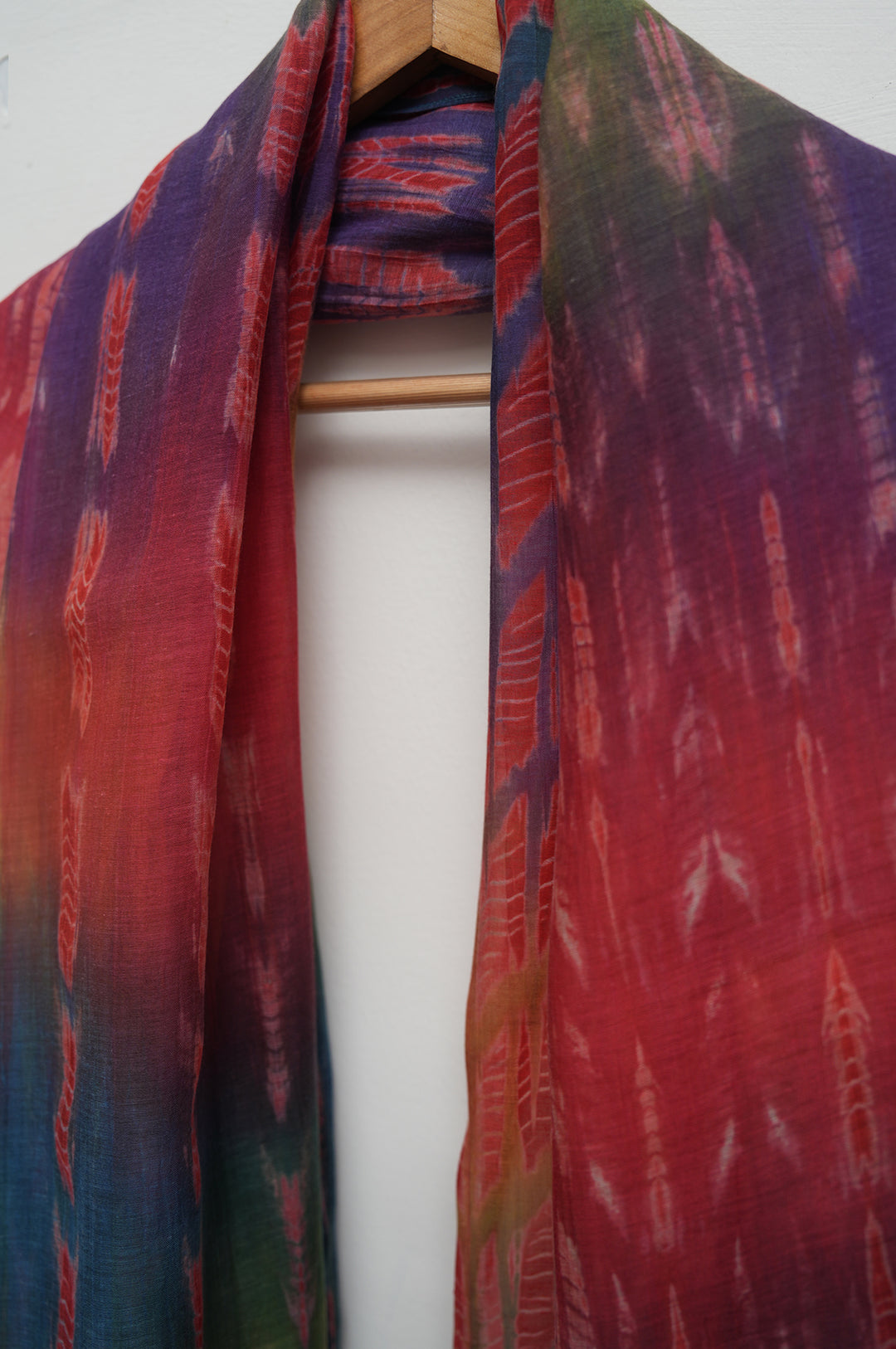 Multicolour Shibori Chanderi Dupatta